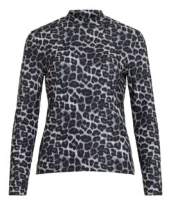 Vileoa High Neck Top Glacier Gray
