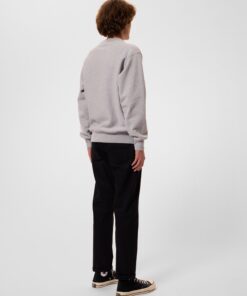 Nudie Jeans Hasse Sweater Crew Neck Greymelange