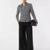 Comma, Print Blouse Black