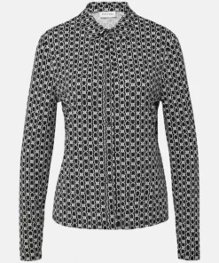 Comma, Print Blouse Black