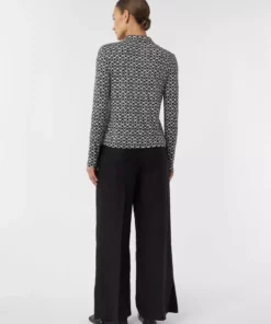 Comma, Print Blouse Black