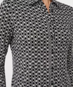Comma, Print Blouse Black