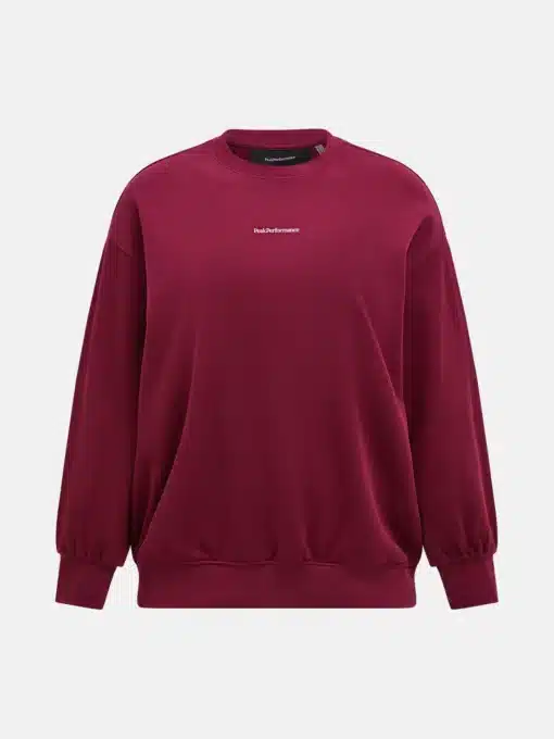 Peak Performance Cotton Terry Crew Women Vertical Zenith