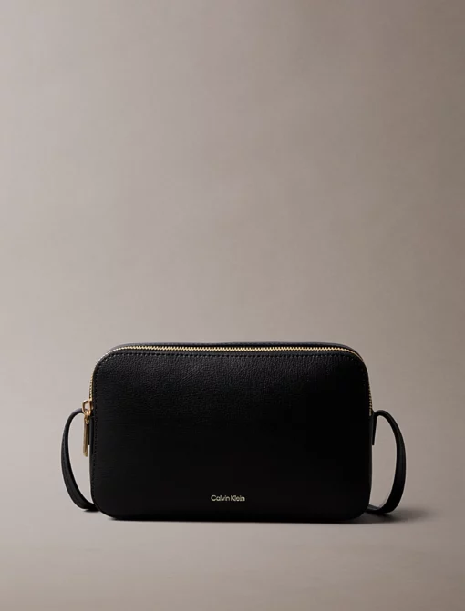 Calvin Klein Foil Logo Camera Bag Black/Toasted Coconut