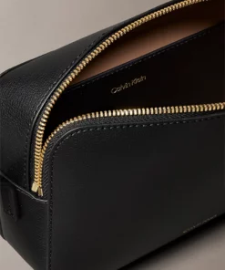 Calvin Klein Foil Logo Camera Bag Black/Toasted Coconut