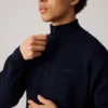 Makia Coal Half Zip Knit Navy
