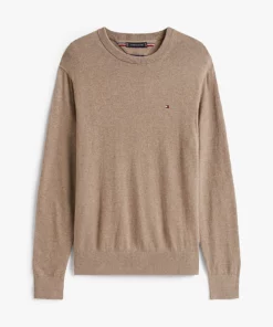 Tommy Hilfiger Pima Cotton Cashmere Crew Neck Coastal Taupe Heather