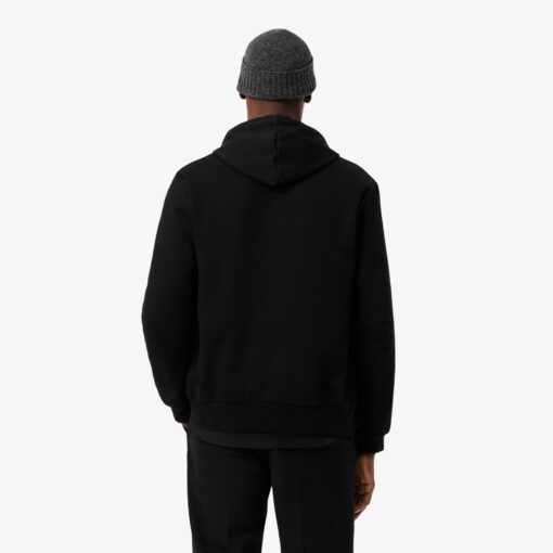 Lacoste Zip-Up Fleece Hoodie Noir