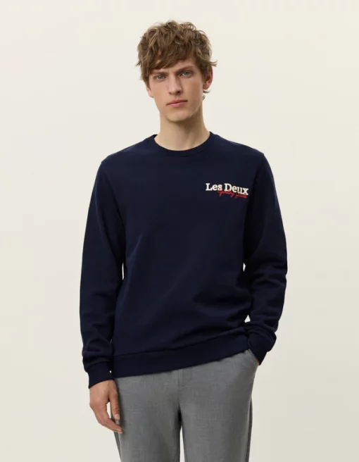 Les Deux Racing Sweatshirt Dark Navy