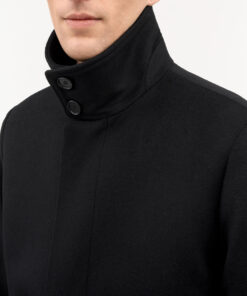 Tiger of Sweden Aleric Funnel-Neck Coat Black