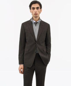 Tiger of Sweden Justin Slim-Fit Wool Jacket Dark Brown