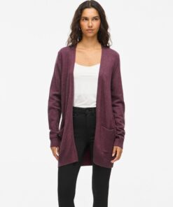 Vila Ril Open Cardigan Fig