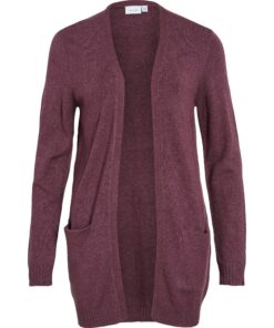 Vila Ril Open Cardigan Fig