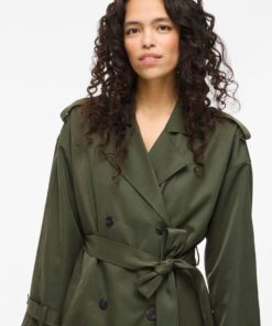 Viaddison Long Trenchcoat Deep Depths
