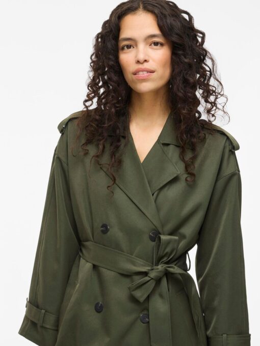 Viaddison Long Trenchcoat Deep Depths