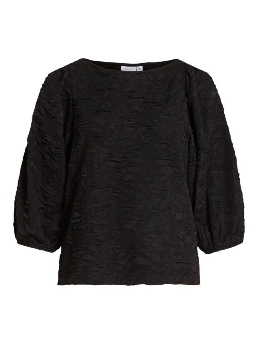 Videvera Boatneck Top Black Beauty