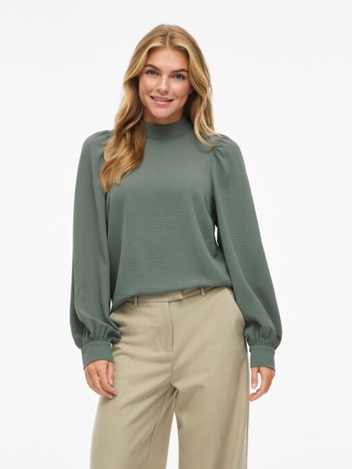 Vipallas High Neck Top Laurel Wreath