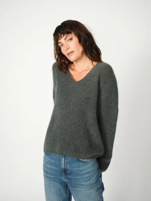 Mos Mosh Thora V-Neck Knit Urban Chic
