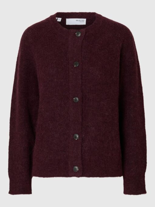 Selected Femme Lulu Short Cardigan Fig