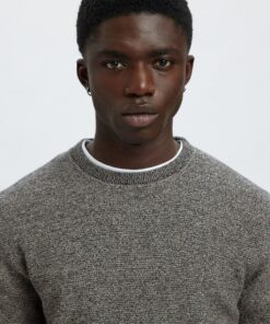 Selected Homme Ross Crew Neck Knit Black