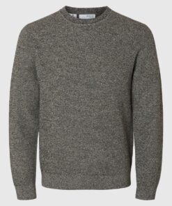 Selected Homme Ross Crew Neck Knit Black