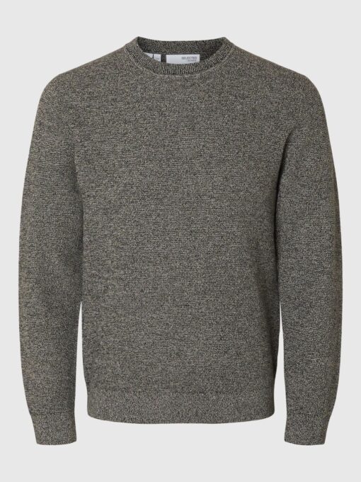 Selected Homme Ross Crew Neck Knit Black