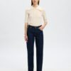 Slhthea 2/4 Merino Collar Knit Snow White