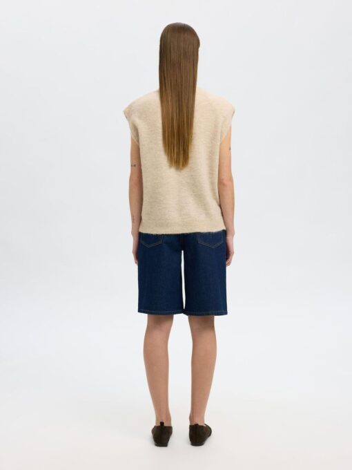 Slflulu Knit Vest Birch