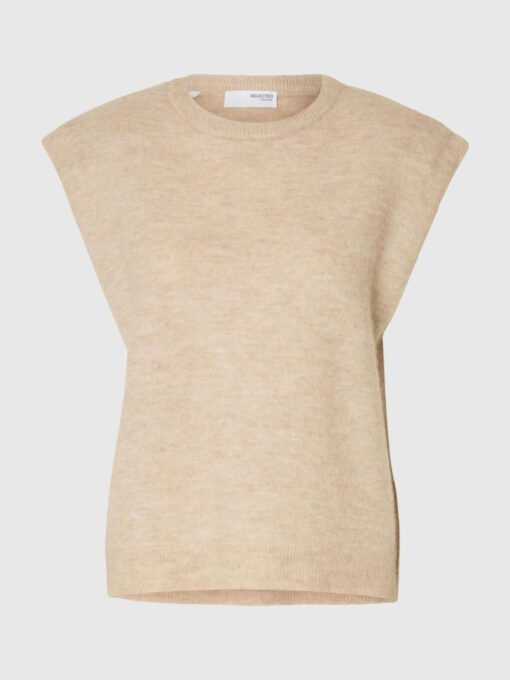 Slflulu Knit Vest Birch