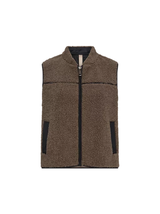 Mos Mosh MMRowe Teddy Waistcoat Falcon