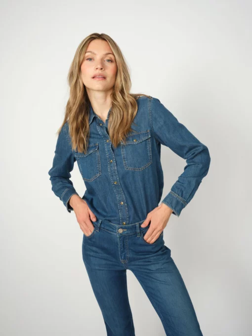 Mos Mosh MMNatalie Denim Shirt Blue