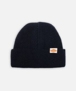 Nudie Jeans Cotton Beanie Ribbed Blueberry