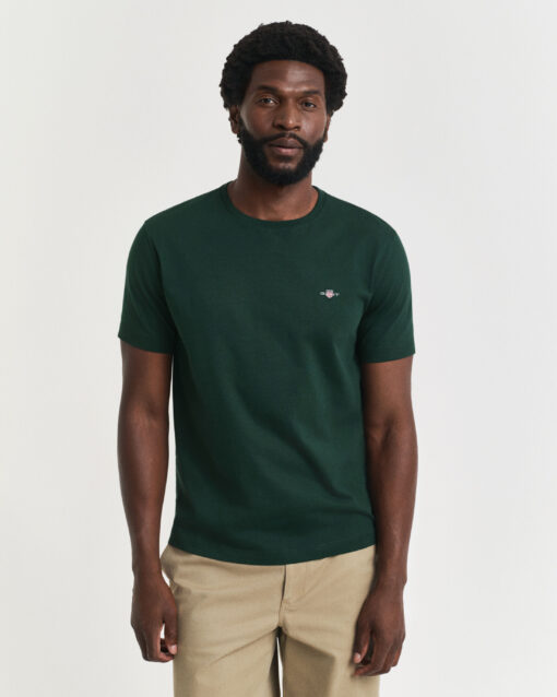 Gant Shield SS T-shirt tartan Green