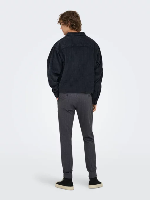 Onsmark Slim Check Pants Blue