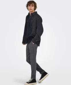 Onsmark Slim Check Pants Blue
