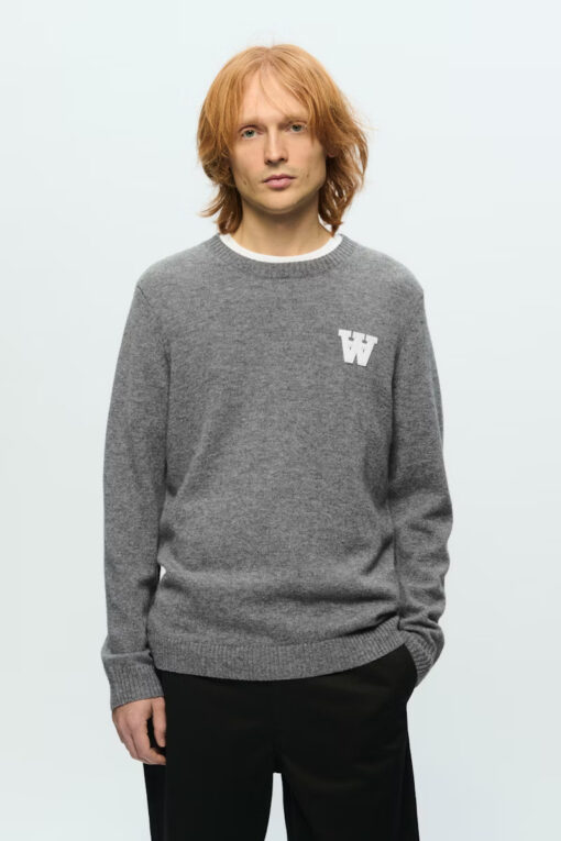 WWTay Lambswool Pullover Light Grey Melange
