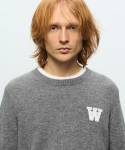 WWTay Lambswool Pullover Light Grey Melange