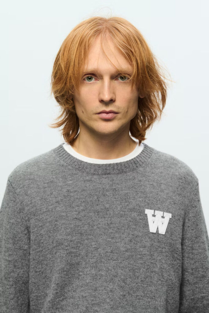 WWTay Lambswool Pullover Light Grey Melange