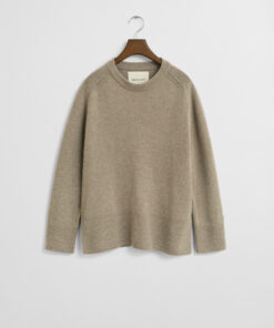 Gant Woman Soft Wool Lounge Sweater Taupe Beige