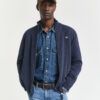 Gant Superfine Lambswool Zip Cardigan Dk Navy Melange