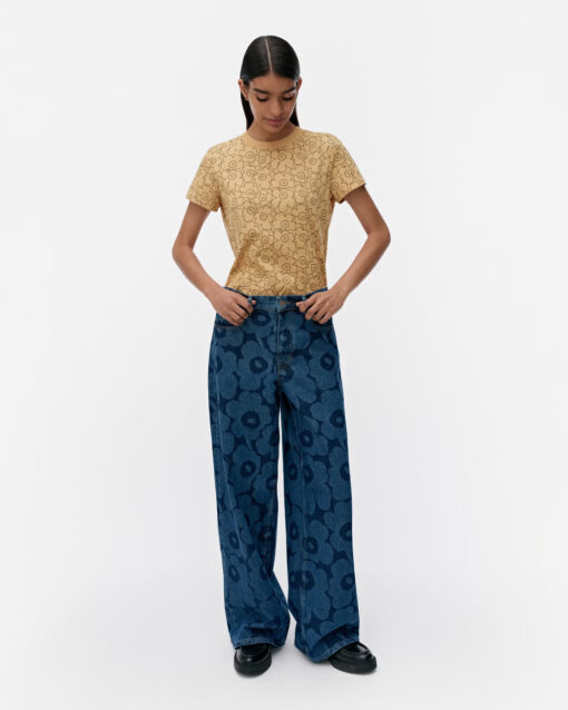 Marimekko Maridenim Loose Unikko Jeans Mid Indigo