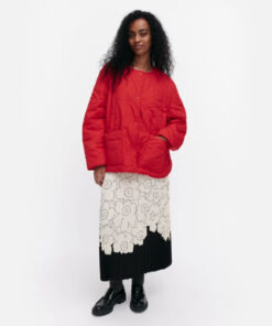 Marimekko  Kapseli Piirto Unikko Jacket Red