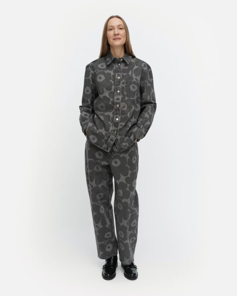 Marimekko  Maridenim Vaihe Unikko Shirt Grey