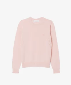 Lacoste 3D Knit Crew Neck Sweater Light Pink