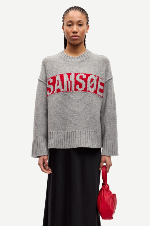 Samsøe Samsøe Sakeiku Samsøe Sweater Grey Melange