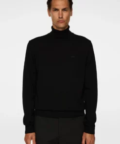 J.Lindeberg Kaden Merino Turtle Neck Black
