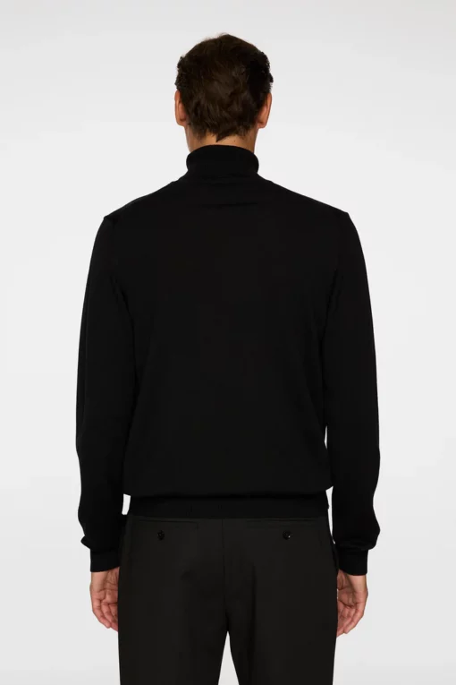 J.Lindeberg Kaden Merino Turtle Neck Black