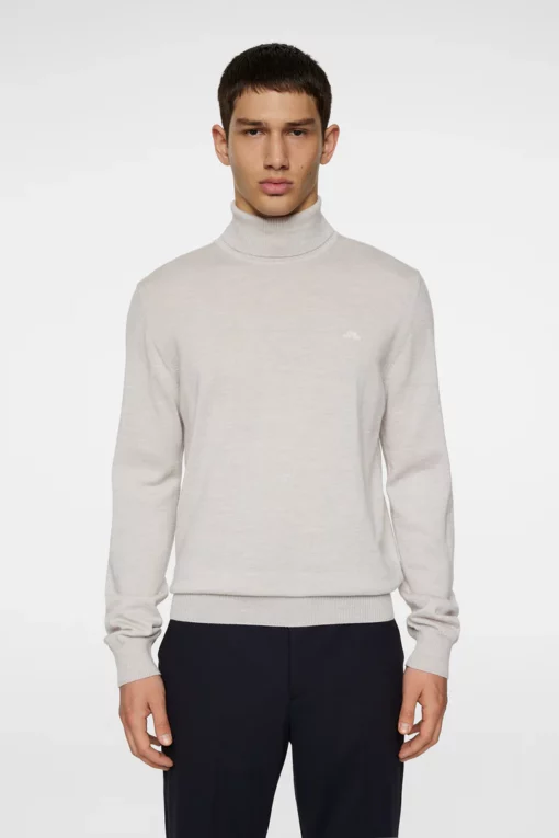 J.Lindeberg Kaden Merino Turtle Neck Moonbeam