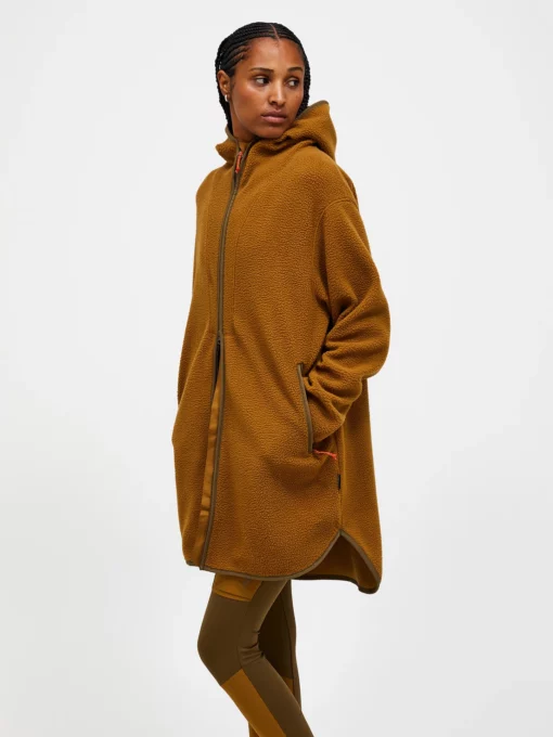Peak Performance Pile Long Zip Women Earthy Summit
