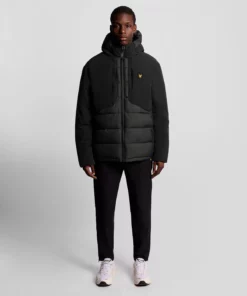Lyle & Scott Sports Hybrid Puffer Jacket Jet Black